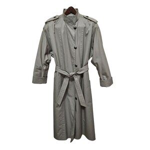 Vintage Cap Ferrat France Italy Trench Rain Coat No Liner Size Euro 38 USA 10